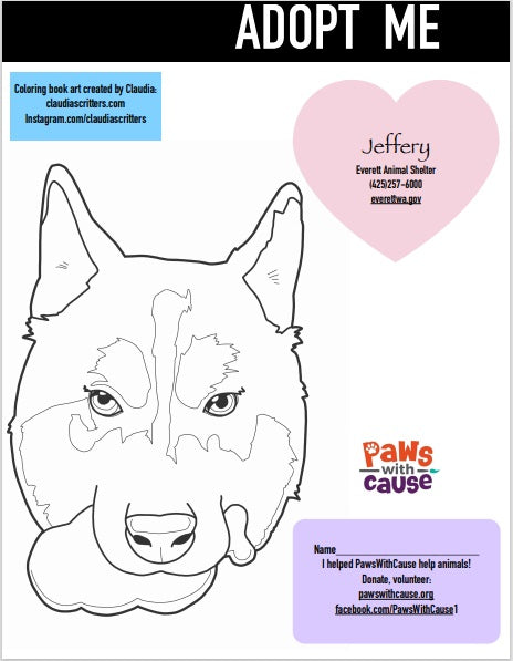 Color Book Page _ Jeffrey_ Everett Animal Shelter